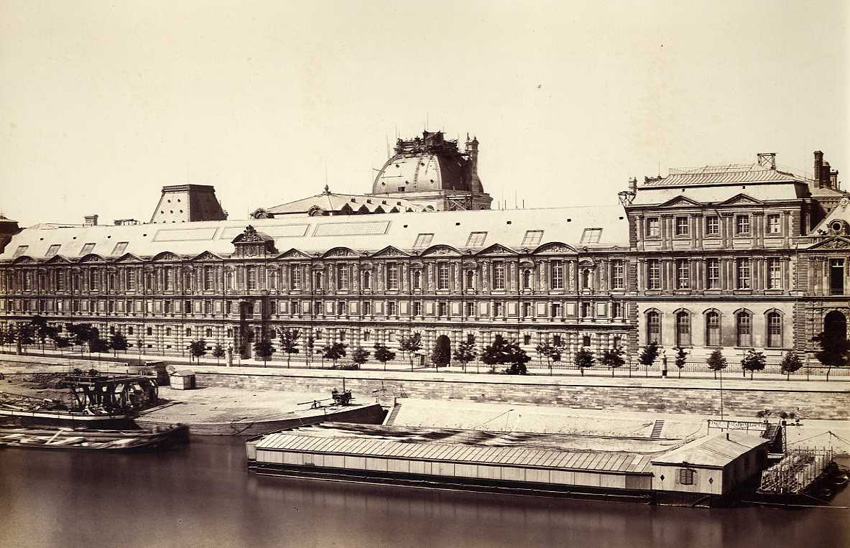 Edouard Baldus - La Fascade Meridionale de la Grand Galerie, Paris Edouard Baldus - La Fascade Meridionale de la Grand Galerie, Paris