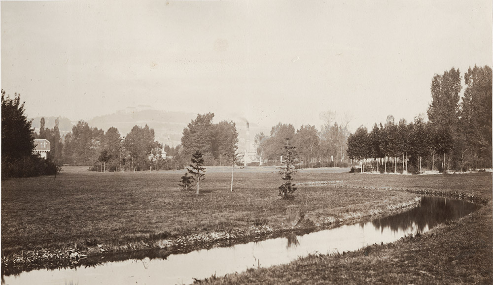 Charles Marville (dit), Charles-François Bossu - Étude des fleuves et des arbres, Bois de Boulogne