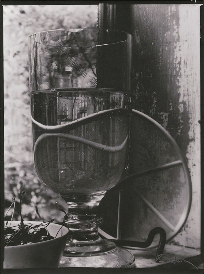 Josef Sudek - Still Life of Cherries and Glass
