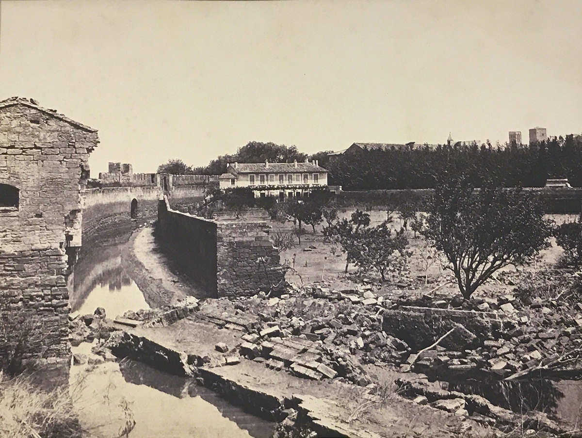 Edouard Baldus - Ramparts Destroyed by the Flood, Avignon, France Edouard Baldus - Ramparts Destroyed by the Flood, Avignon, France