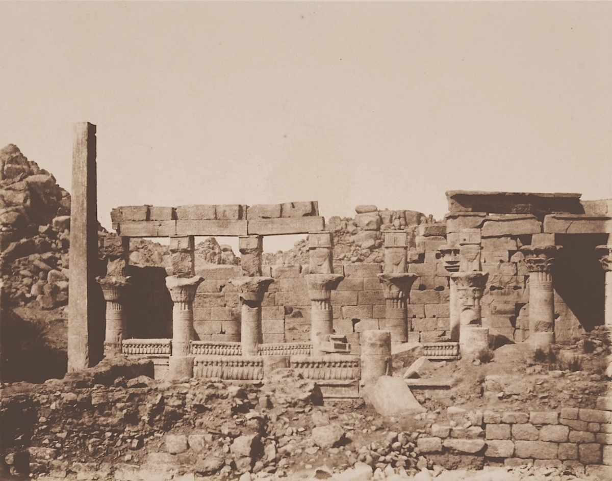 Felix Teynard - Ile de Fîleh (Philae) - South Building and Part of Western Colonnade, Nubia