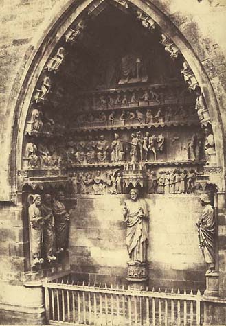 Charles Marville (dit), Charles-François Bossu - Cathedrale de Reims (Portail)
