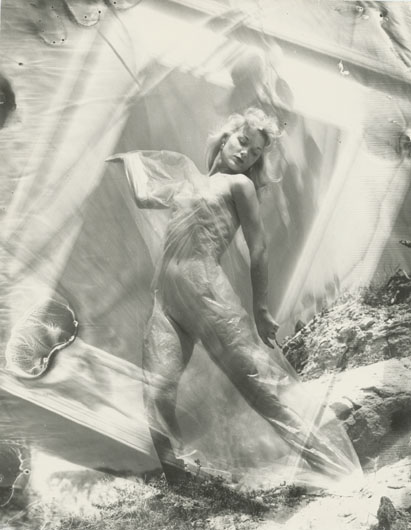 Jerry Anson - Nude Wrapped in Translucent Material