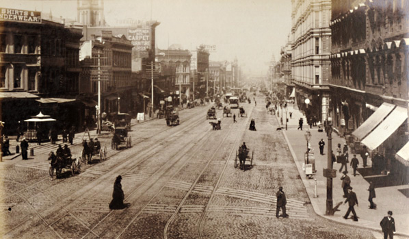 Isaiah West Taber (attributed to) - Market Street from Third Street, San Francisco, CA Isaiah West Taber (attributed to) - Market Street from Third Street, San Francisco, CA