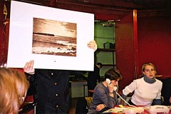 Typical French auction. Note the way the man is holding up the photograph by Le Gray. Typical French auction. Note the way the man is holding up the photograph by Le Gray.