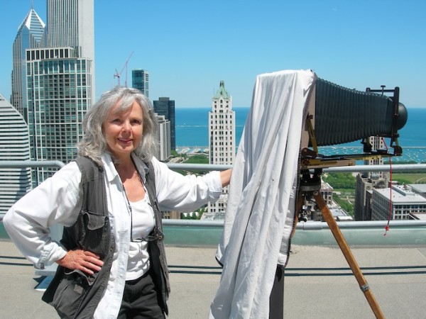 Paula Chamlee photographing in Chicago for the Chicago Lake/Chicago Loop series. Photo credit: Richard Boutwell. Paula Chamlee photographing in Chicago for the Chicago Lake/Chicago Loop series. Photo credit: Richard Boutwell.